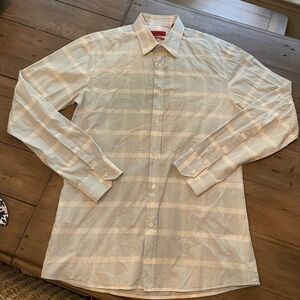 𝅺hugo Hugo Boss plaid dress shirt